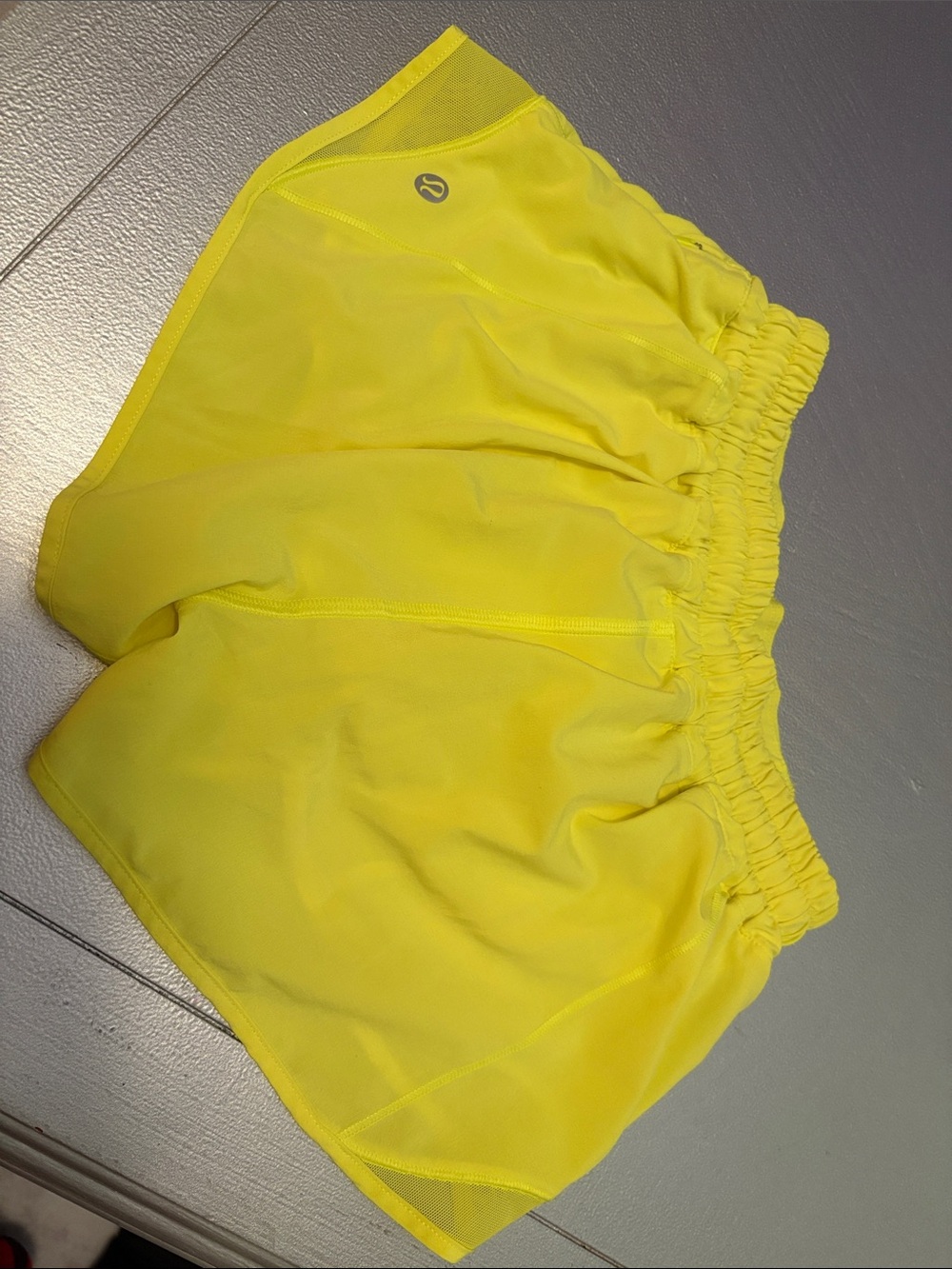 lululemon athletica Neon Yellow Running Shorts